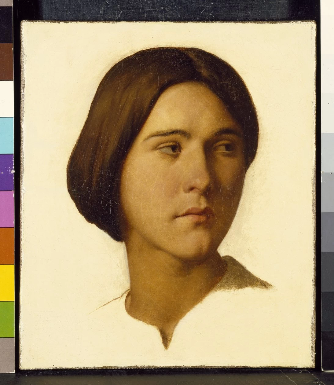Hippolyte Flandrin - Testa di giovane donna, Ashmolean Museum, University of Oxford